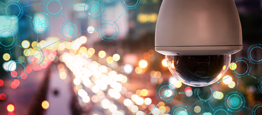 Nova tecnologia de câmera CCTV para verificar a velocidade dos carros na rua e verificar se há acidentes seguros na rua são sinais de contagem pelo sistema CCTV, CCTV
